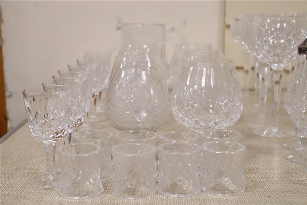 A part suite of Waterford table glassware